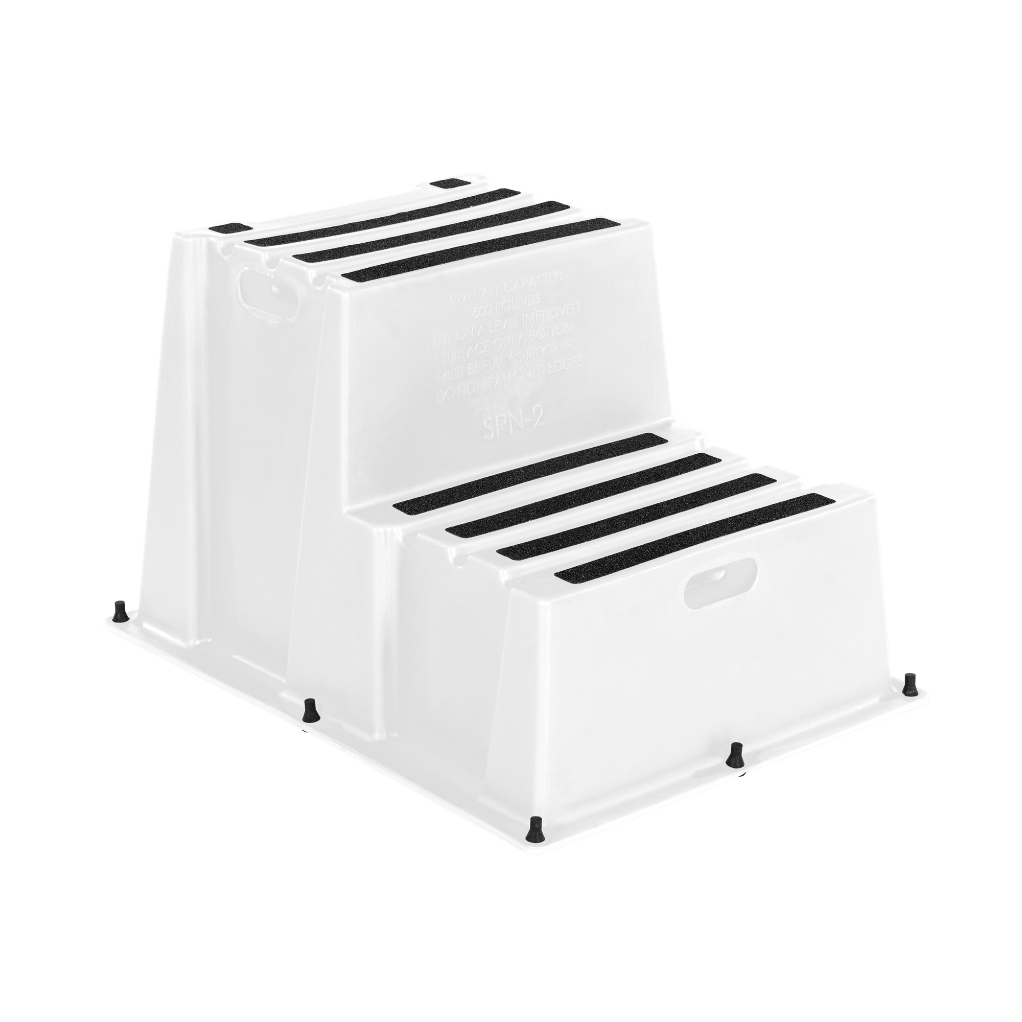Vestil Marine Step Poly Nestable 2 Step White